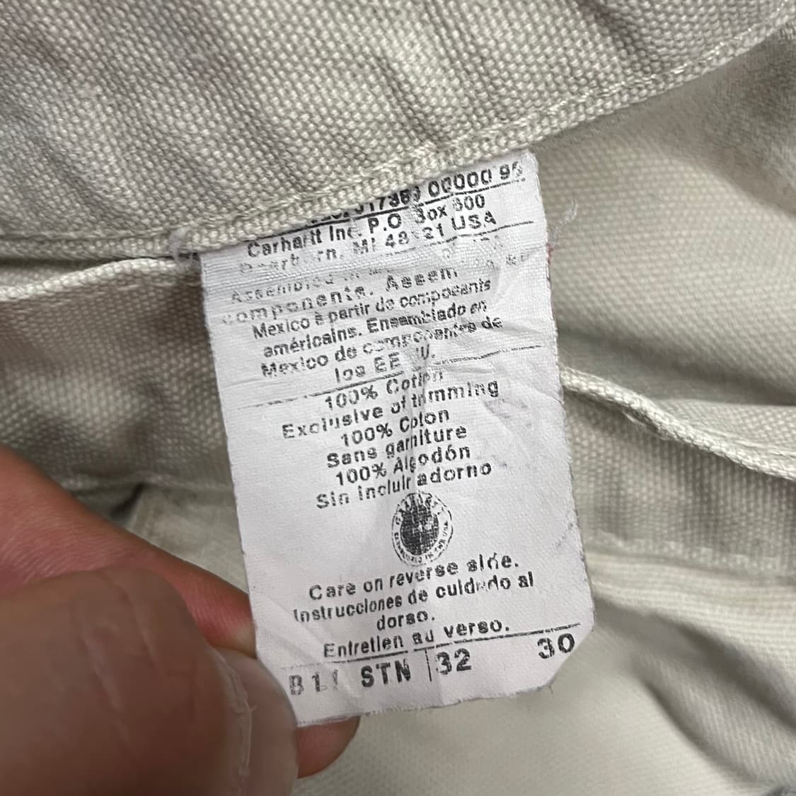 Carhartt B11 싱글니 카펜터 팬츠 (32“) 상품이미지6