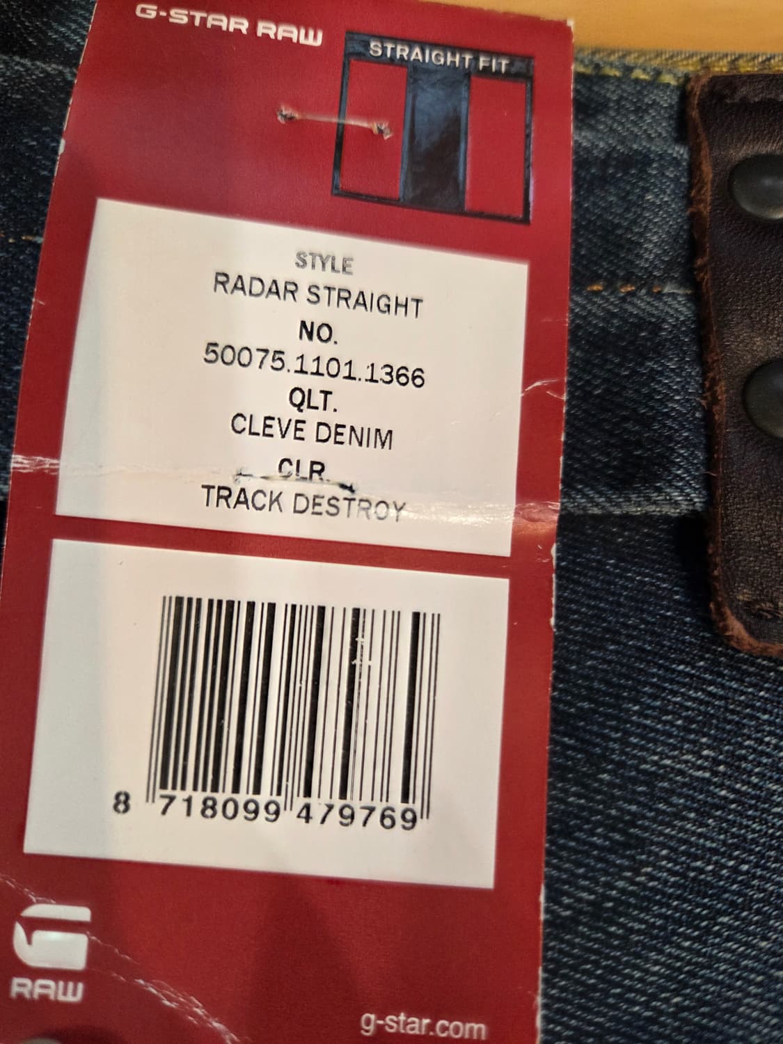 G-STAR 청바지 데님 팬츠(W30/L32) 상품이미지5