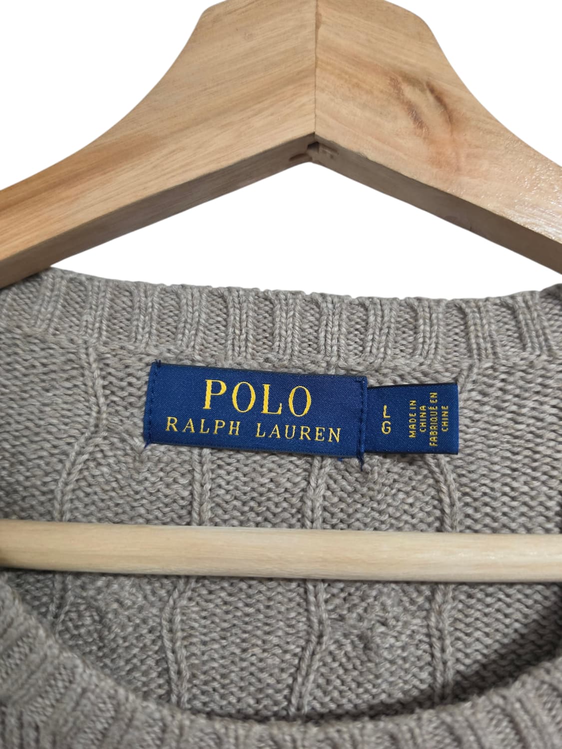 폴로 랄프로렌 코튼 케이블 니트 L 상품이미지2