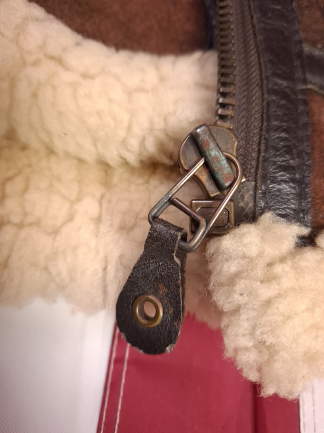 90's 미공군 B-3 TYPE 리얼레더 항공폭격기 무스탕 상품이미지6