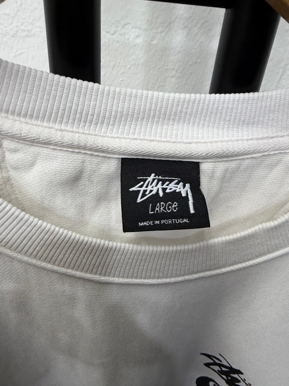 정품) 스투시 8볼 흰색 맨투맨 티셔츠 L 상품이미지6