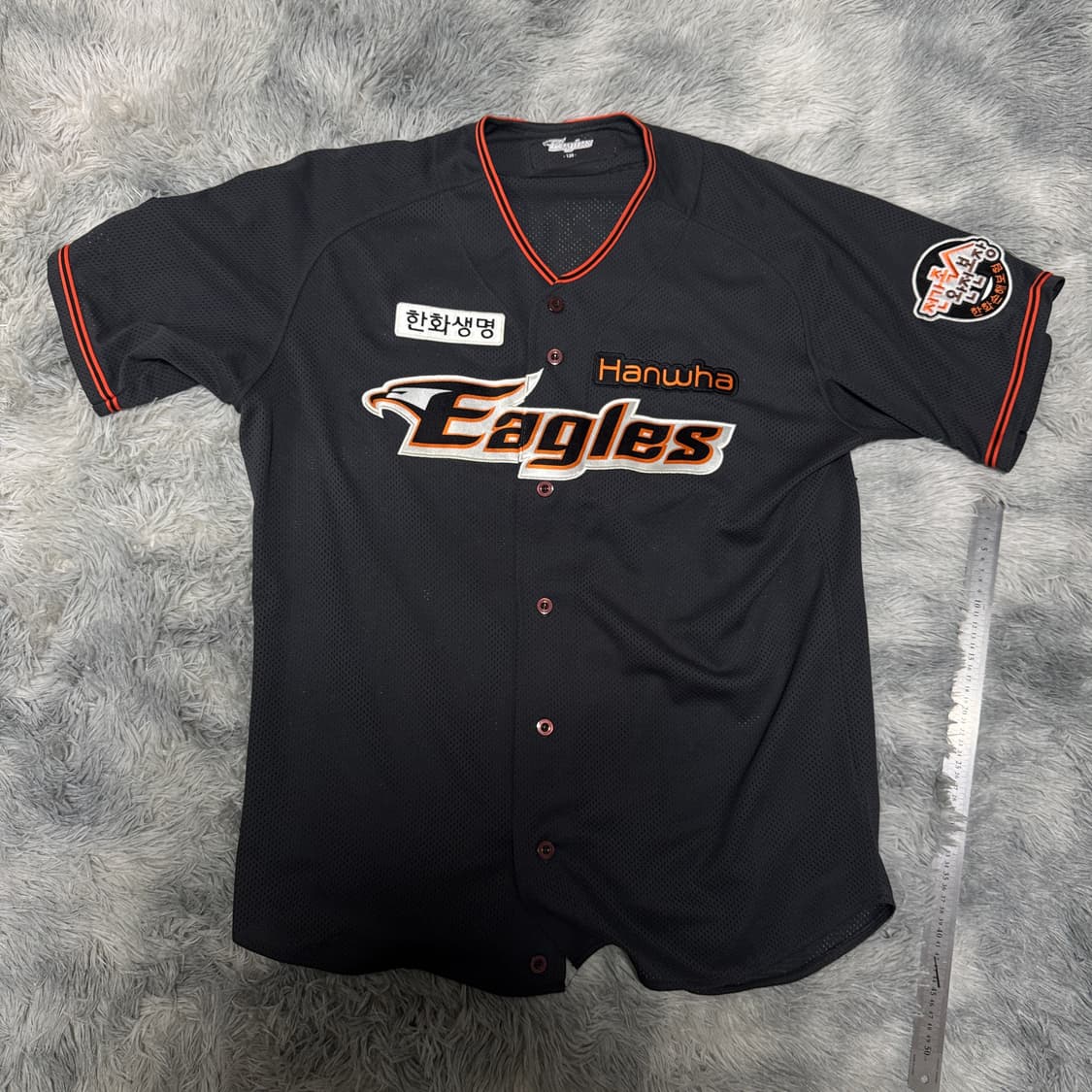 한화이글스 유니폼 120사이즈 지성준 마킹 상품이미지1