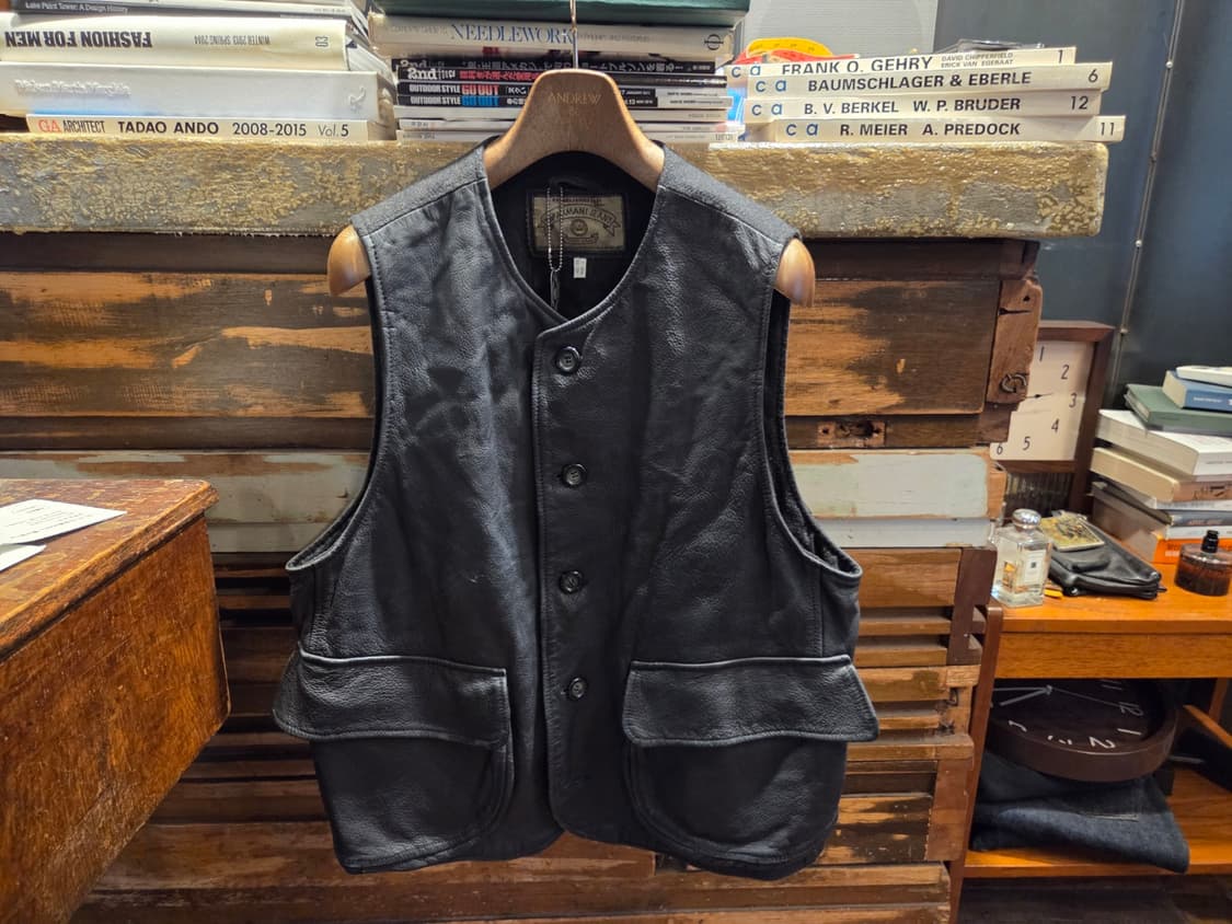 아르마니 카우하이드레더 베스트 상품이미지8