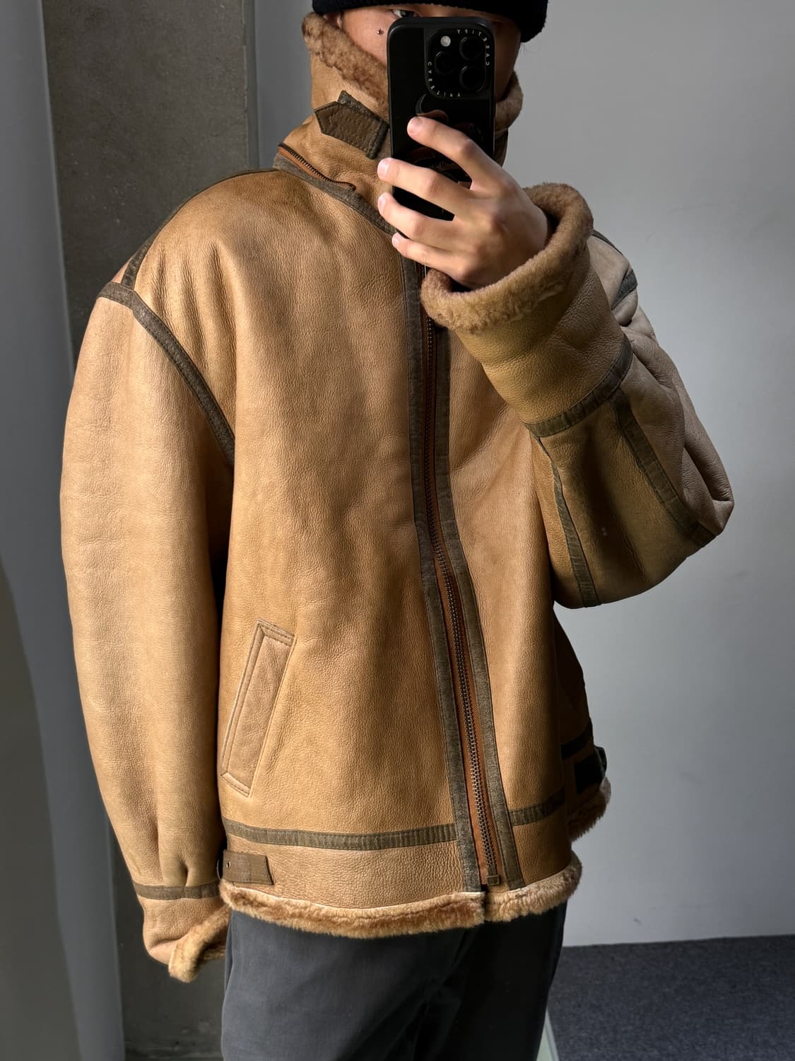 퍼스트 에비뉴 B-3 램스킨 무스탕 상품이미지2