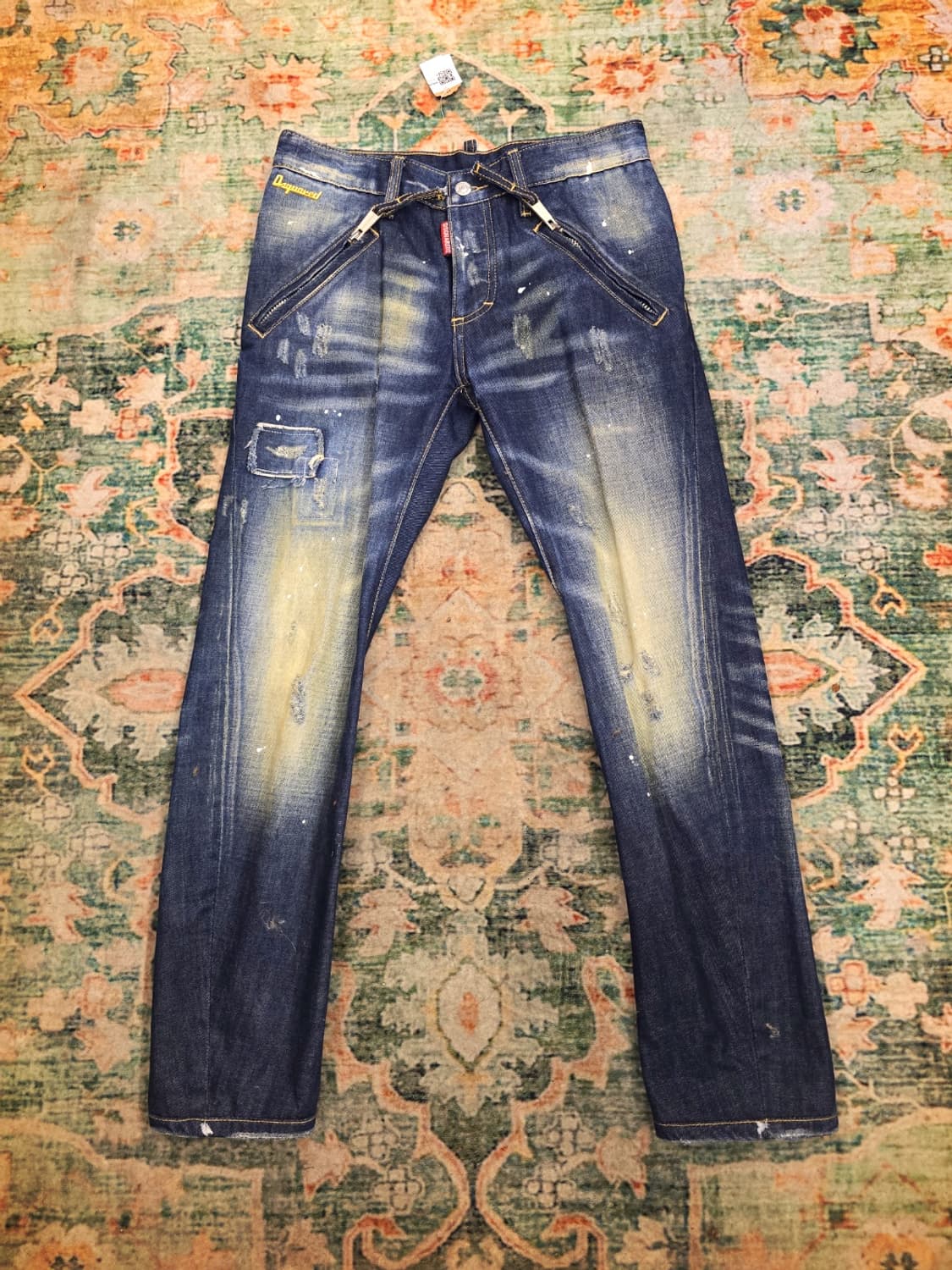 디스퀘어드2(Dsquared2)지퍼 디테일 스키니 쿨마이너 데님 진 상품이미지1