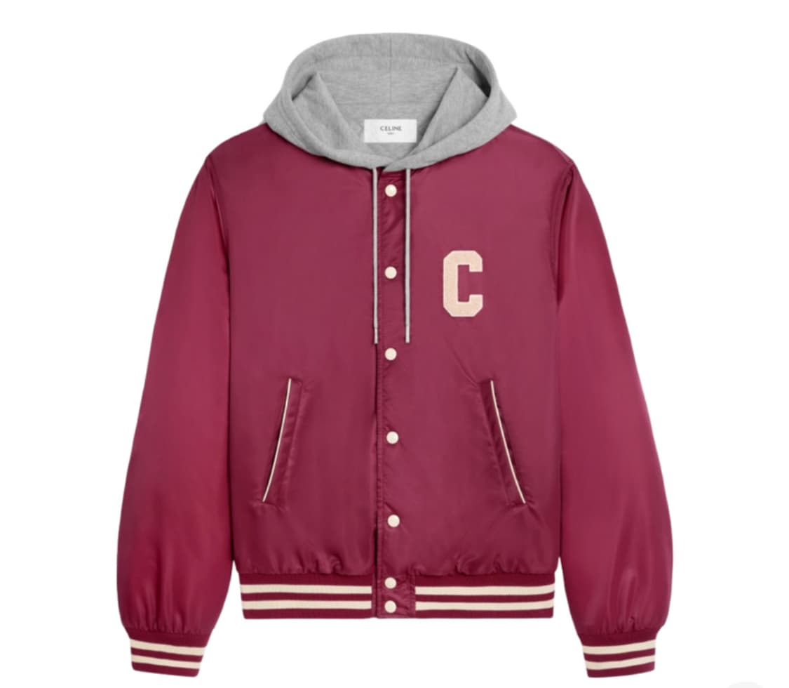 셀린느 나일론 칼리지 바시티 후드 봄버 사이즈 48 상품이미지2