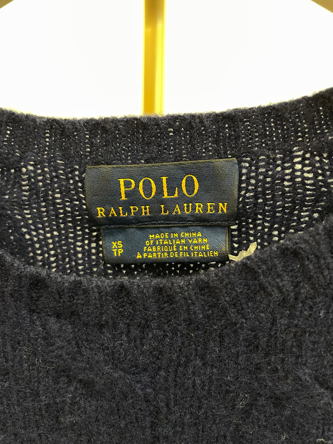 폴로 랄프로렌 네이비 울니트 상품이미지3