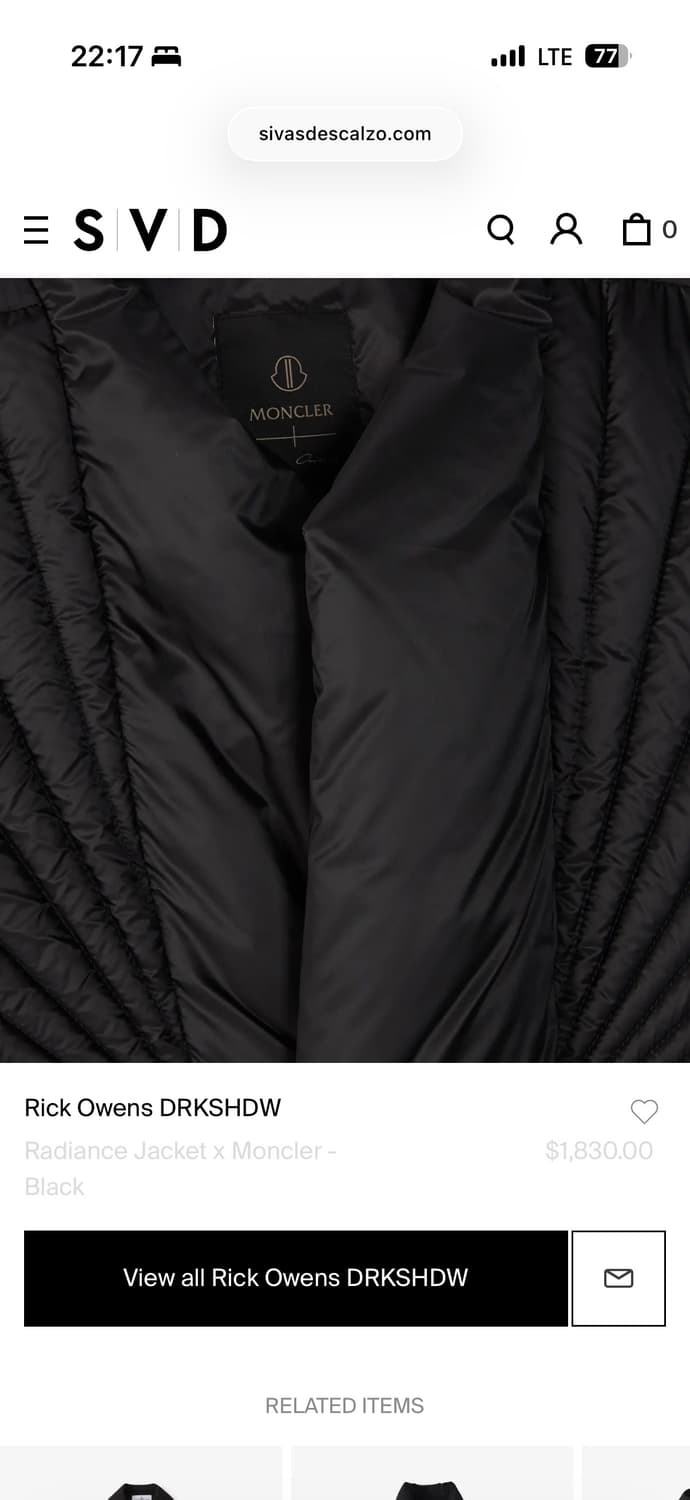 릭오웬스 몽클레어 패딩 상품이미지7