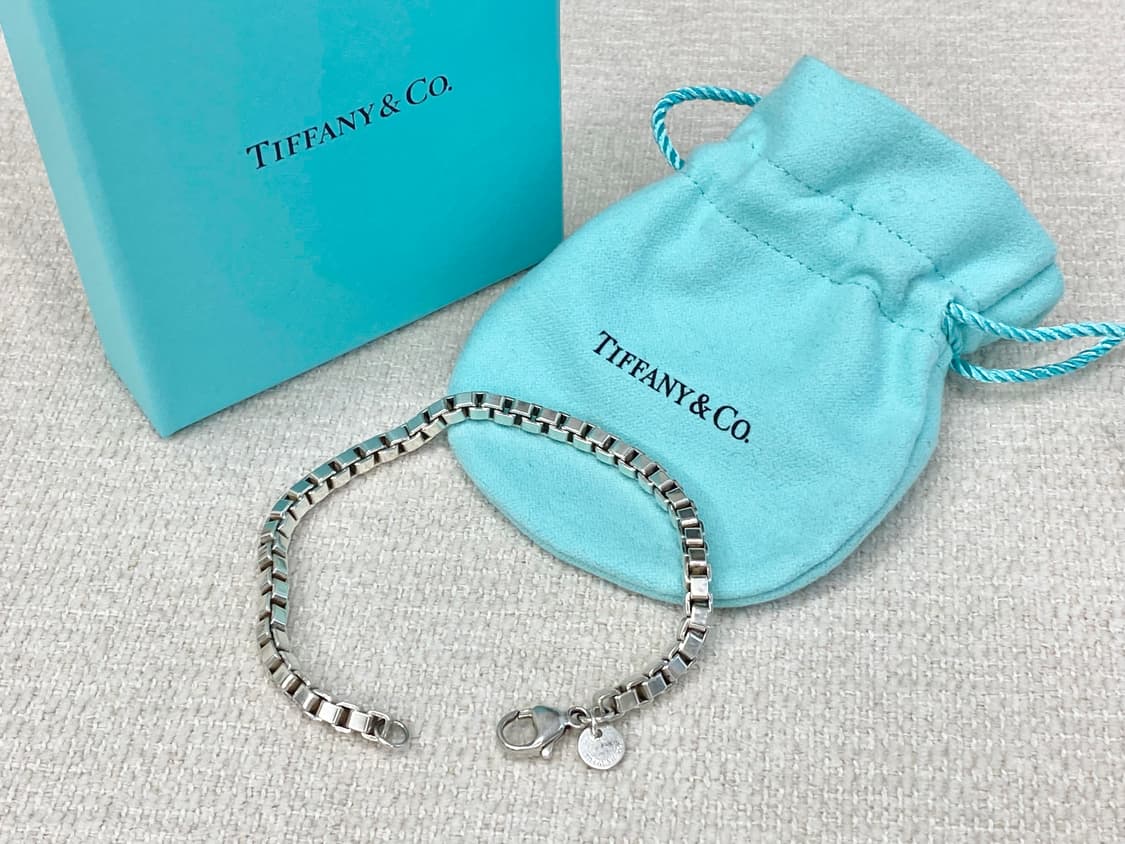티파니 실버 베네치안 팔찌 18.5CM 남녀공용 상품이미지2