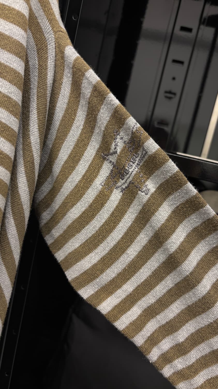 DIESEL asymmetric stripe draped cardigan 상품이미지5