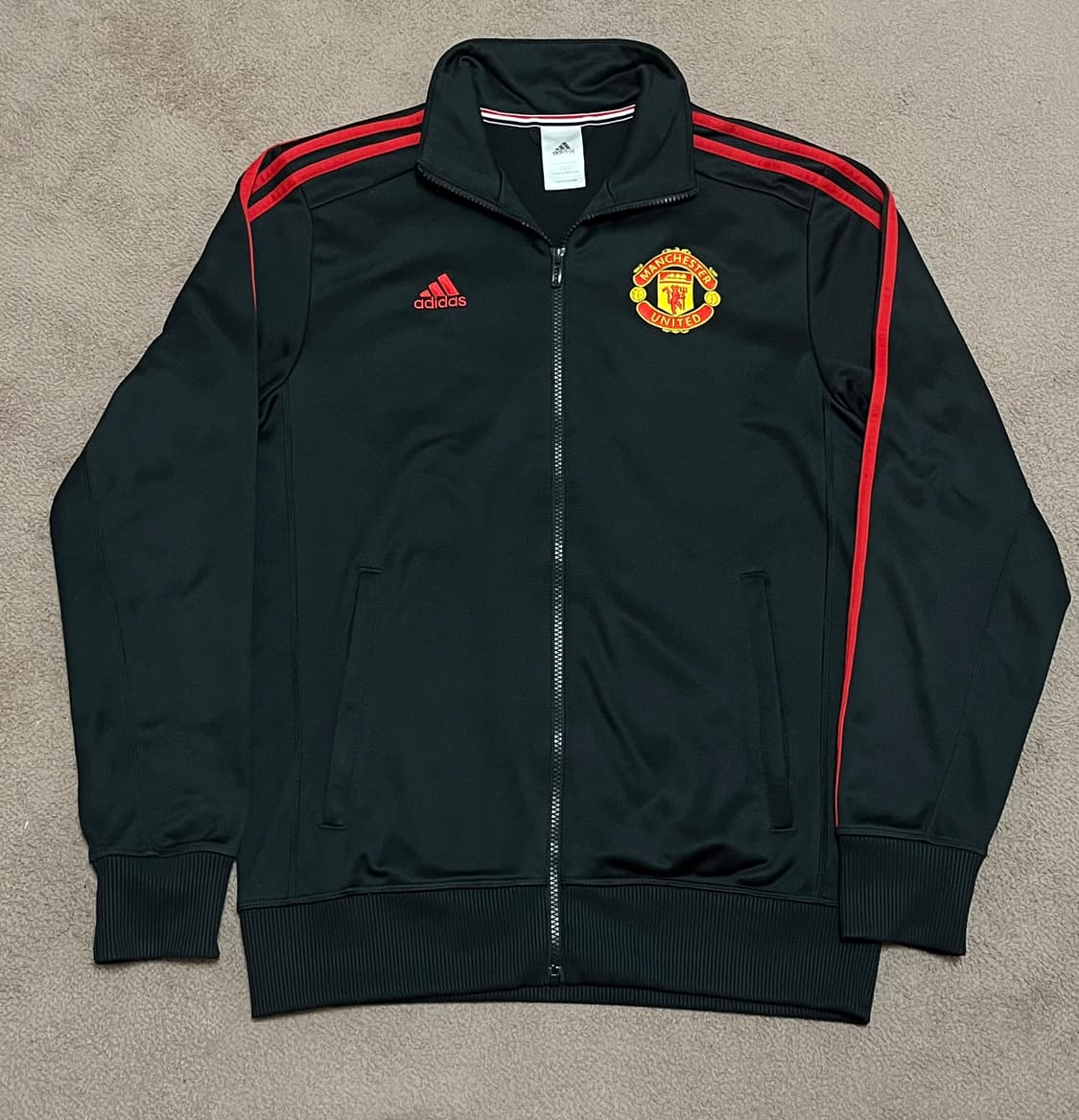 아디다스 맨유 져지 트랙탑 블랙 검정 맨체스터유나이티드 상품이미지1