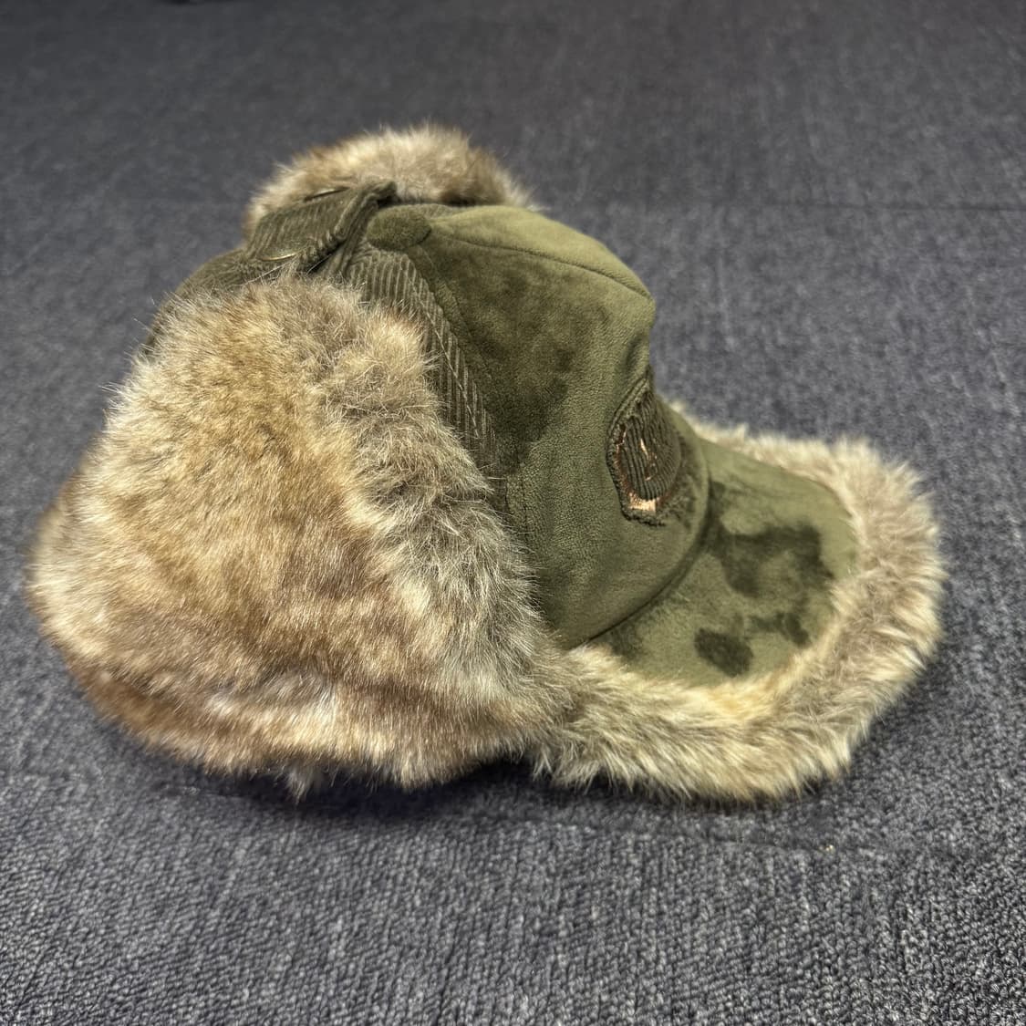 본더치 유니크 코듀로이 털 카키 트루퍼햇 볼캡  상품이미지2