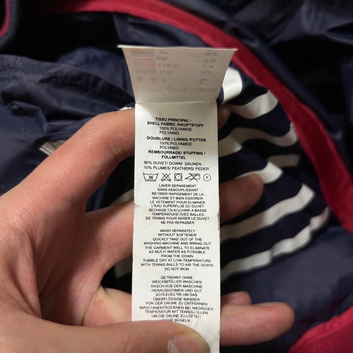 세인트 제임스 골프웨어 덕다운 경량패딩 점퍼 [네이비] L/100 상품이미지6