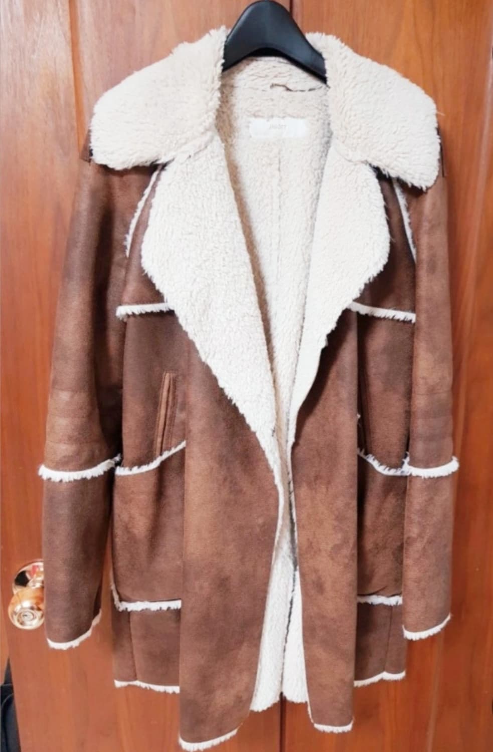 무스탕 코트브라운 상품이미지1