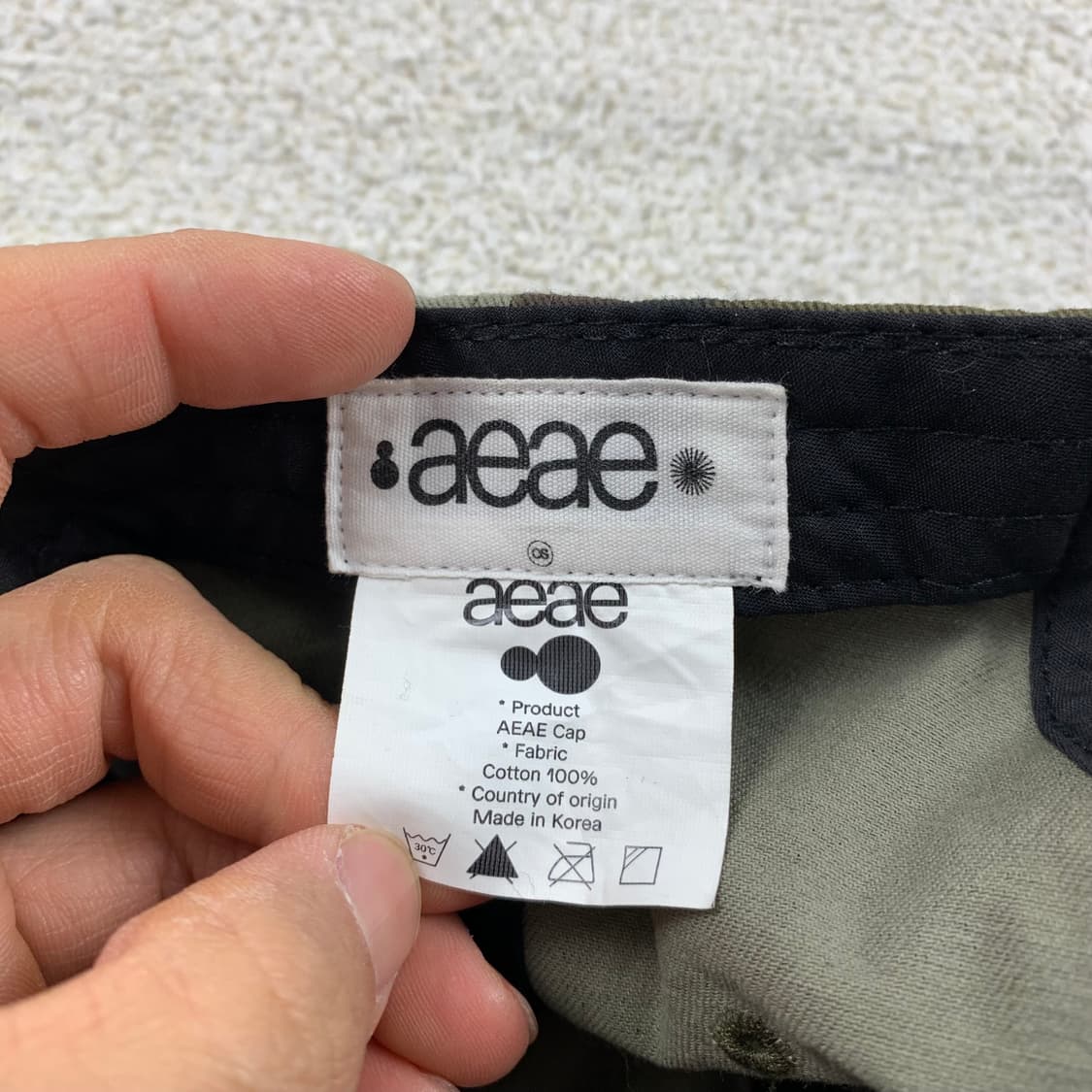 에이이에이이 자수로고 카모 볼캡 상품이미지5