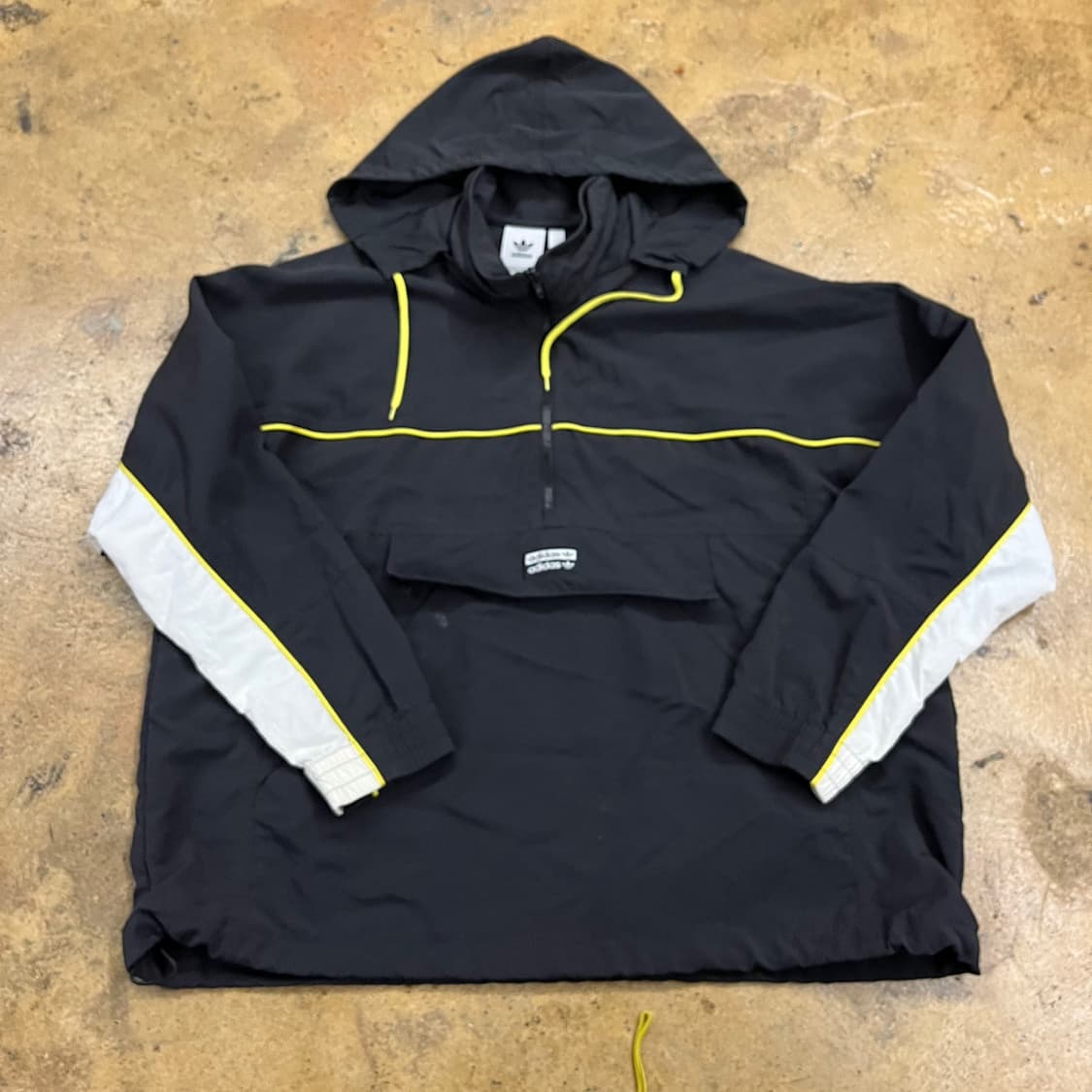 [정품/XL] 아디다스 후드 바람막이 블랙 화이트 b18 상품이미지2