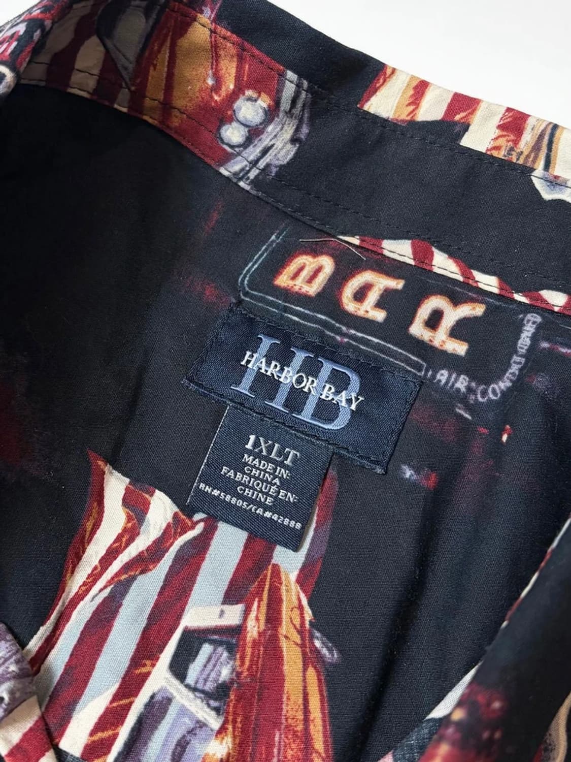 HARBOR BAY 00's 성조기 하와이안 숏 슬리브 셔츠 PN9208 상품이미지5