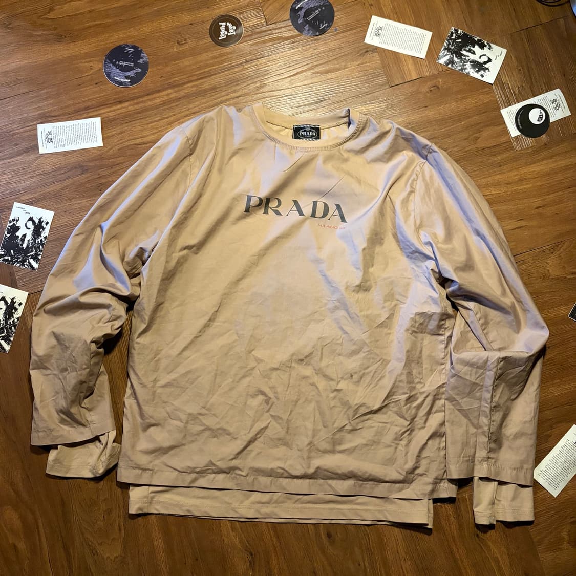 00S PRADA 프라다 더블 레이어드 롱슬리브 상품이미지5