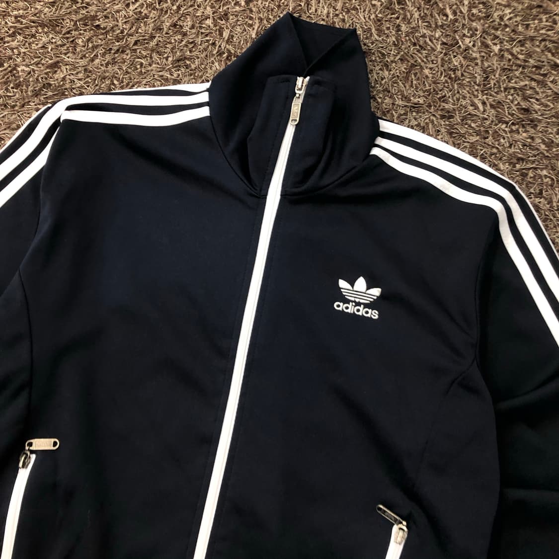 아디다스 90s 데상트 파이어버드 네이비 져지 트랙 자켓 상품이미지2