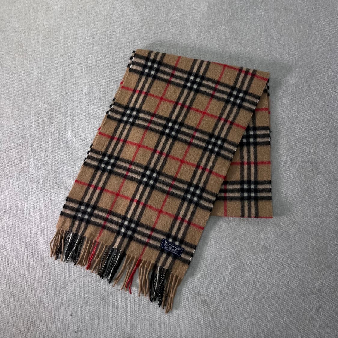 버버리 노바체크 캐시미어 베이지 머플러  상품이미지1