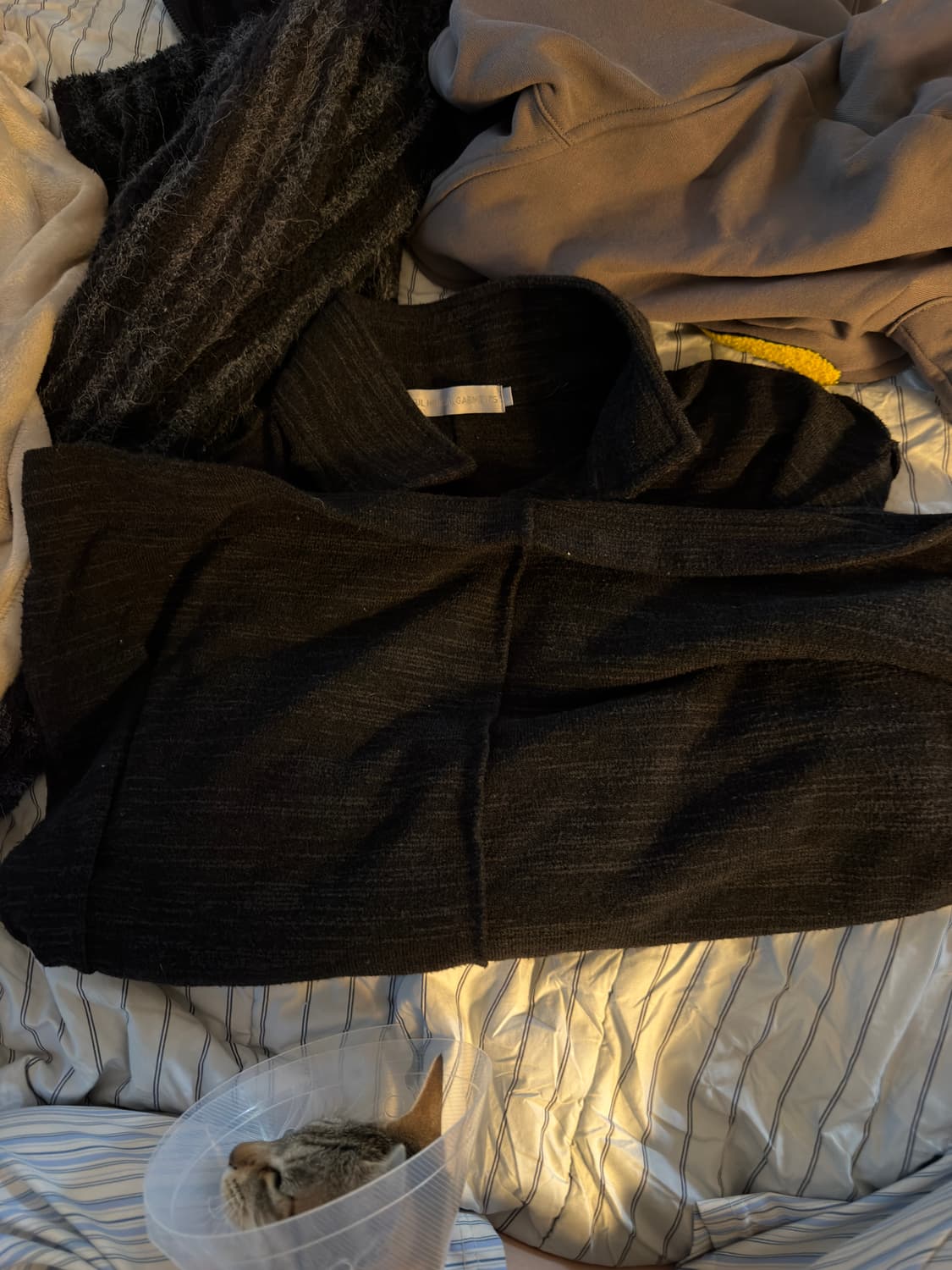 LIFUL 긴팔 셔츠 M 블랙 상품이미지3