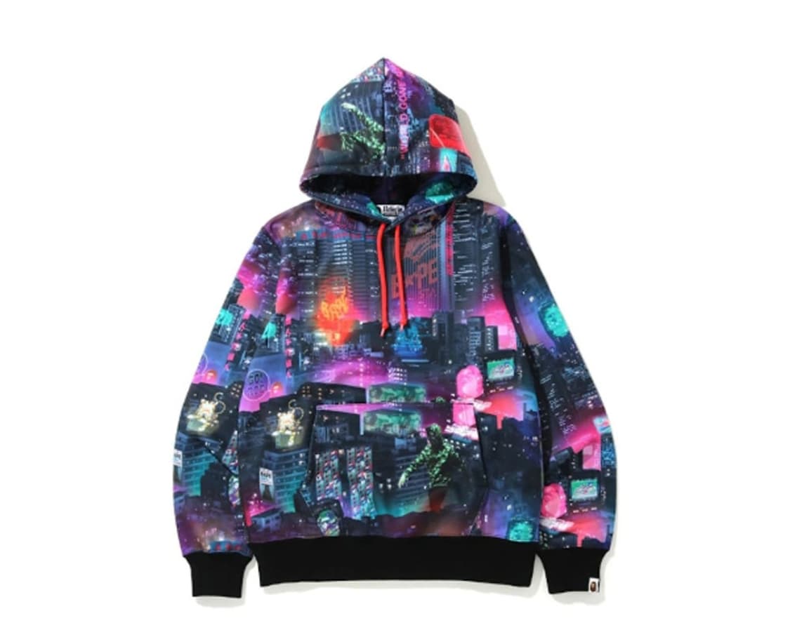 (희귀상품) 베이프 네온 도쿄 풀오버 후디 2XL 상품이미지1