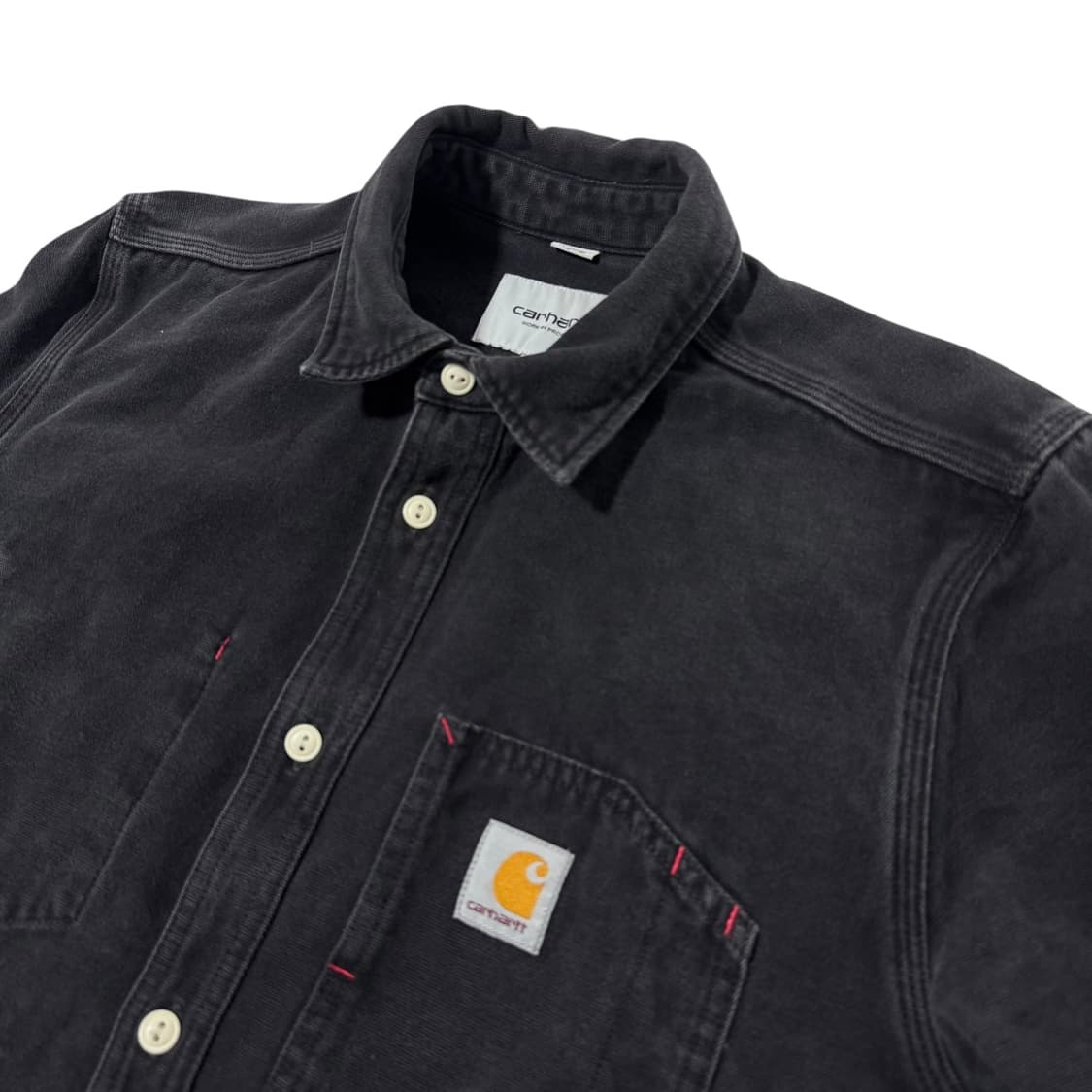 칼하트 블랙 워싱 오버 셔츠 상품이미지2