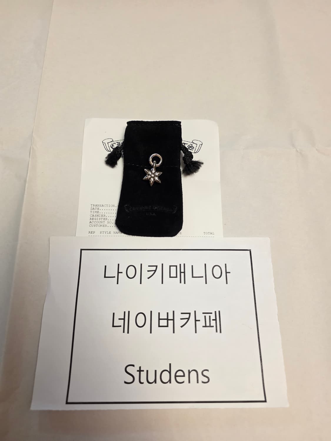 [FREE] 크롬하츠 스타 참 펜던트 목걸이 실버 상품이미지2