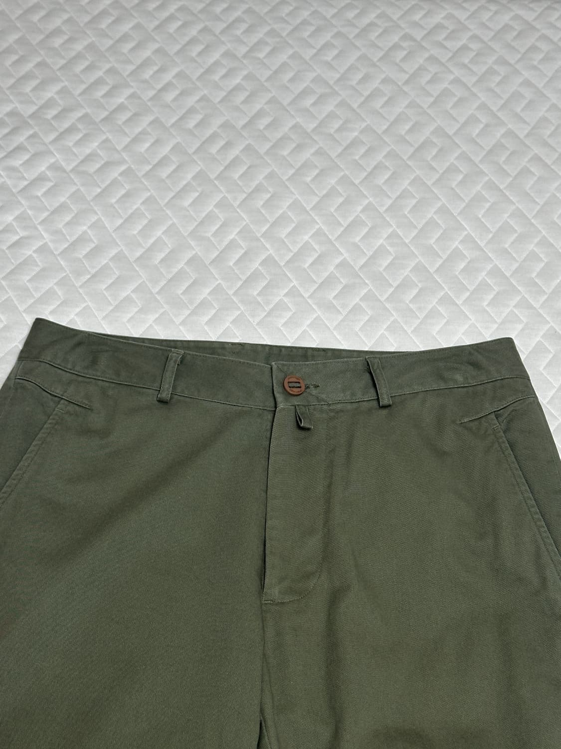 YRS Y-901 slim straight chino sage green 상품이미지5