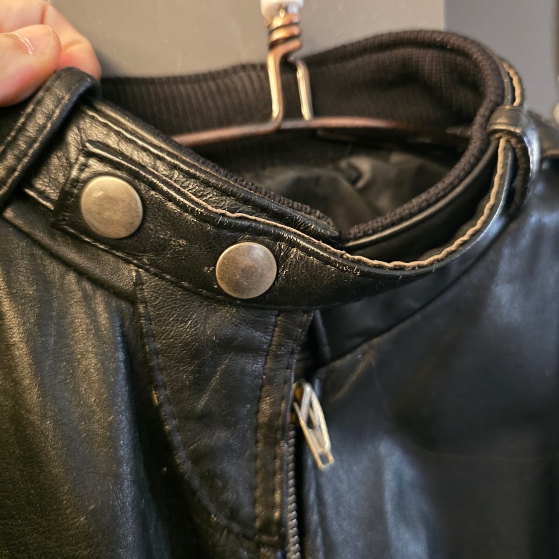 멤버스온리 레더 자켓 블랙 바이커 90s 빈티지 상품이미지5