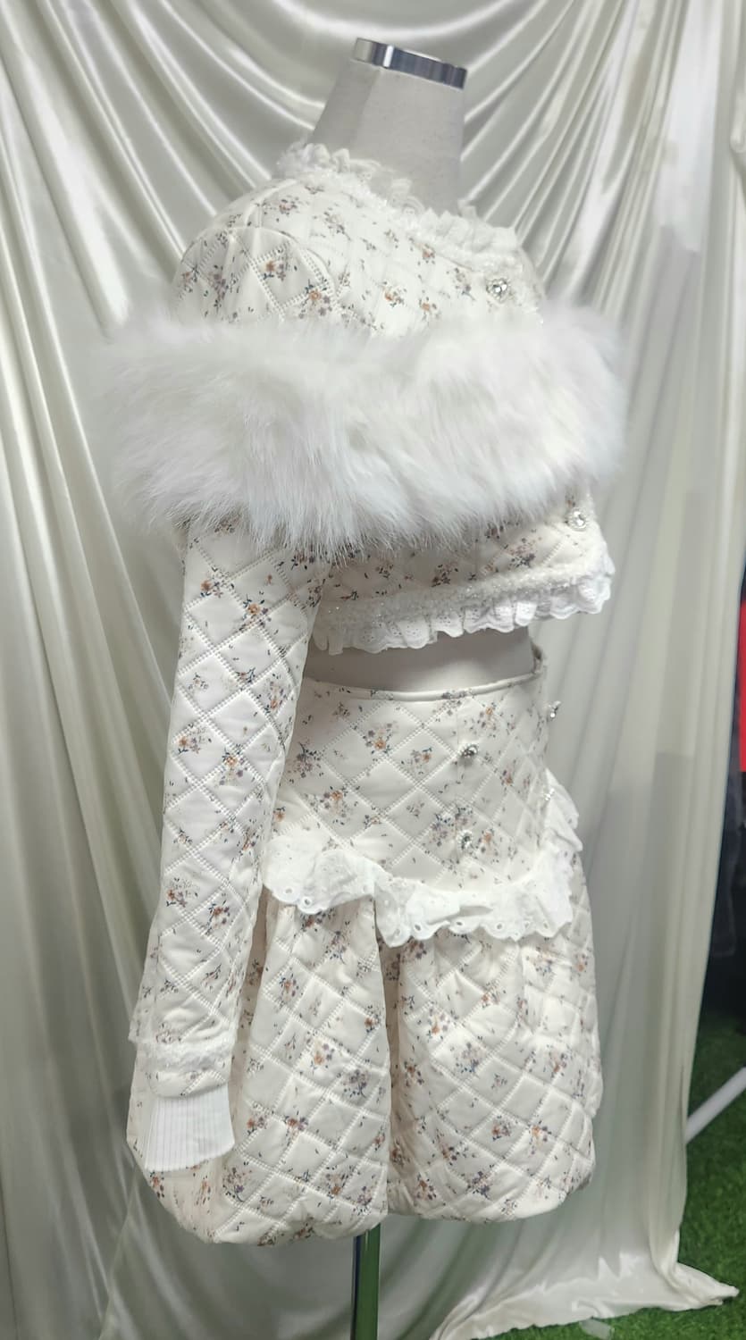 “아이보리 퀼팅 셋업🤍 퍼트리밍 러블리 투피스(존예핏)” 상품이미지5