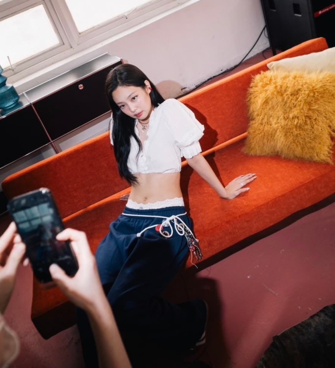 어텐즈 제니 네이비 베이직 스웻팬츠 조거팬츠 S (SS) 상품이미지1