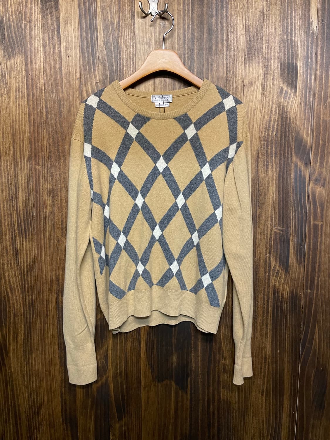 Burberry Cashmere Argyle Knitwear 상품이미지2