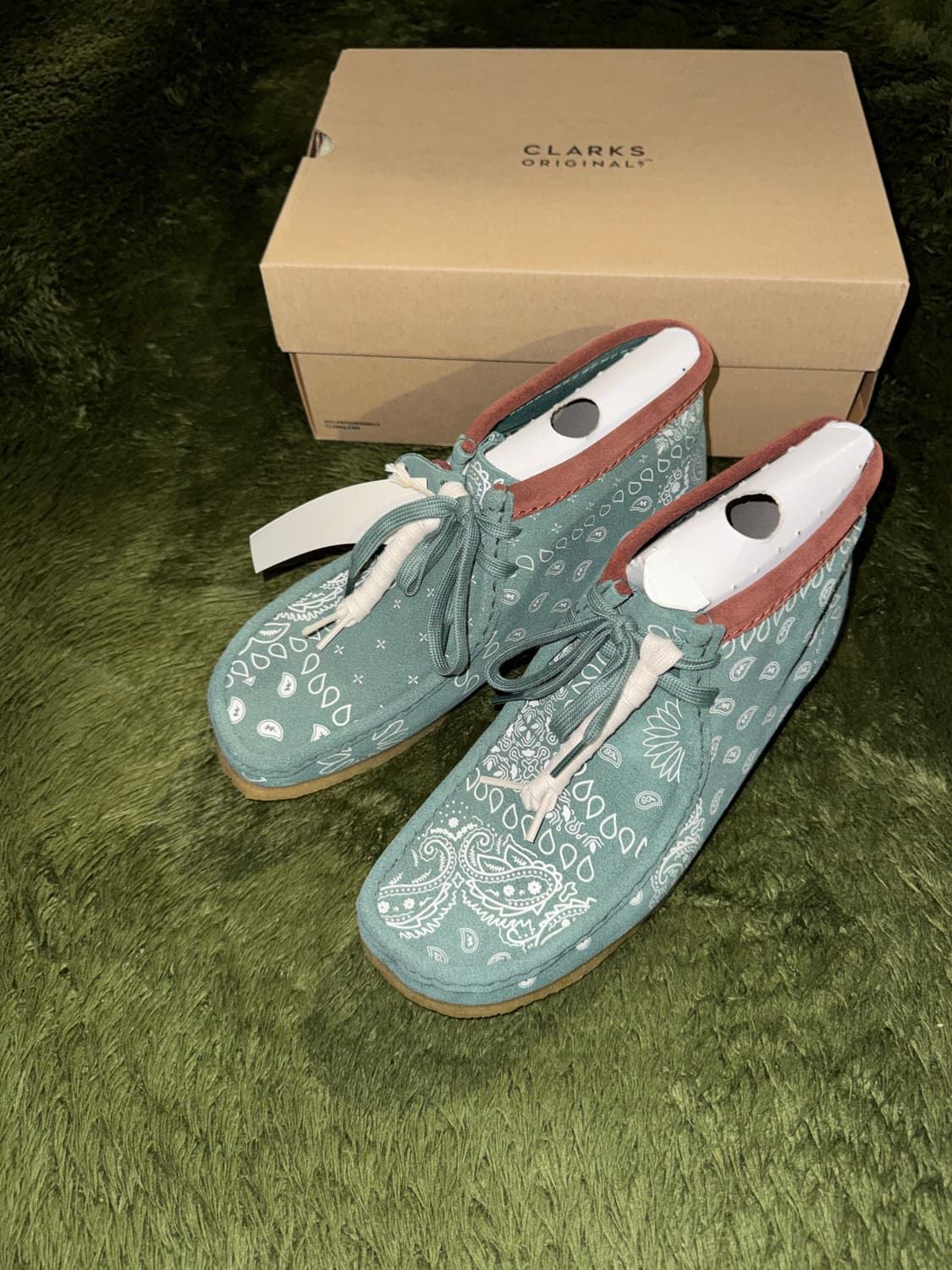 [265] Clarks 클락스 왈라비 부츠 페이즐리 그린 상품이미지2