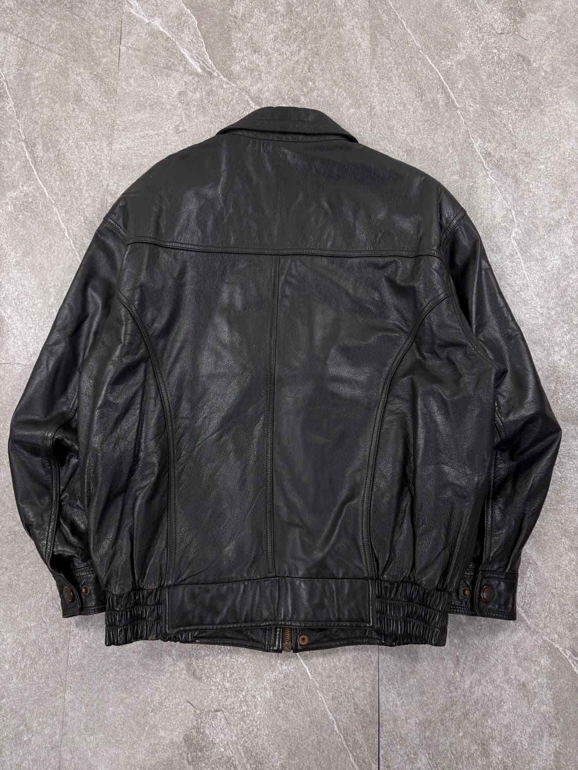  Vintage Cow Leather Bomber Jacket   l  상품이미지7