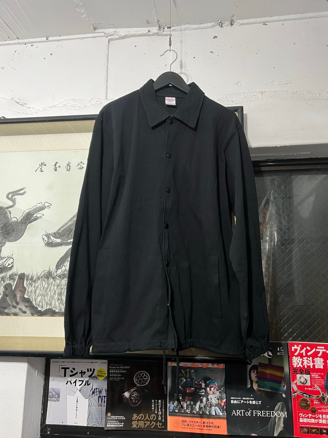 빈티지 패브릭 블랙 코치 자켓 상품이미지2