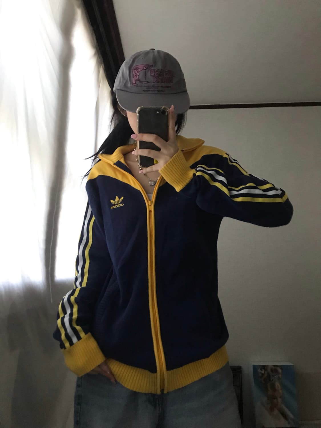 아디다스 00s 네이비 니트집업 상품이미지5