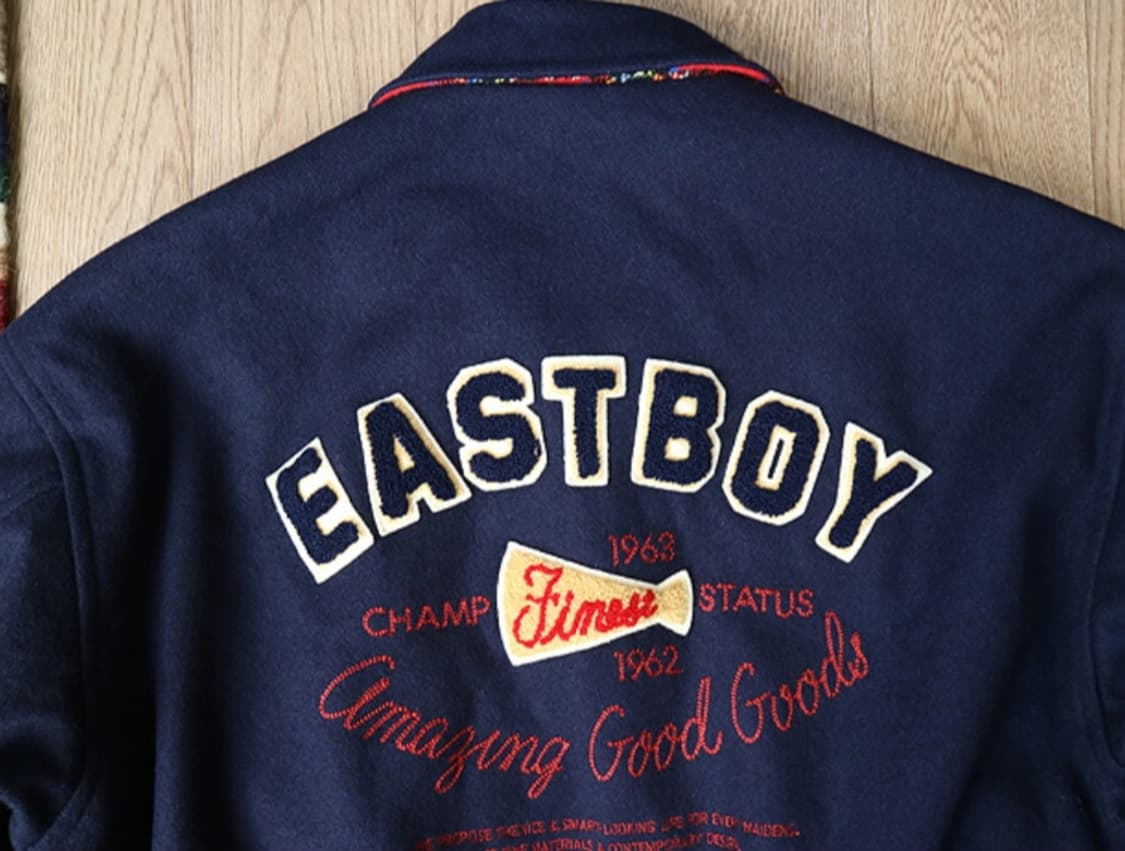 일본판 80 - 90s east boy  이스트 보이 빈티지 바시티 자켓 상품이미지6