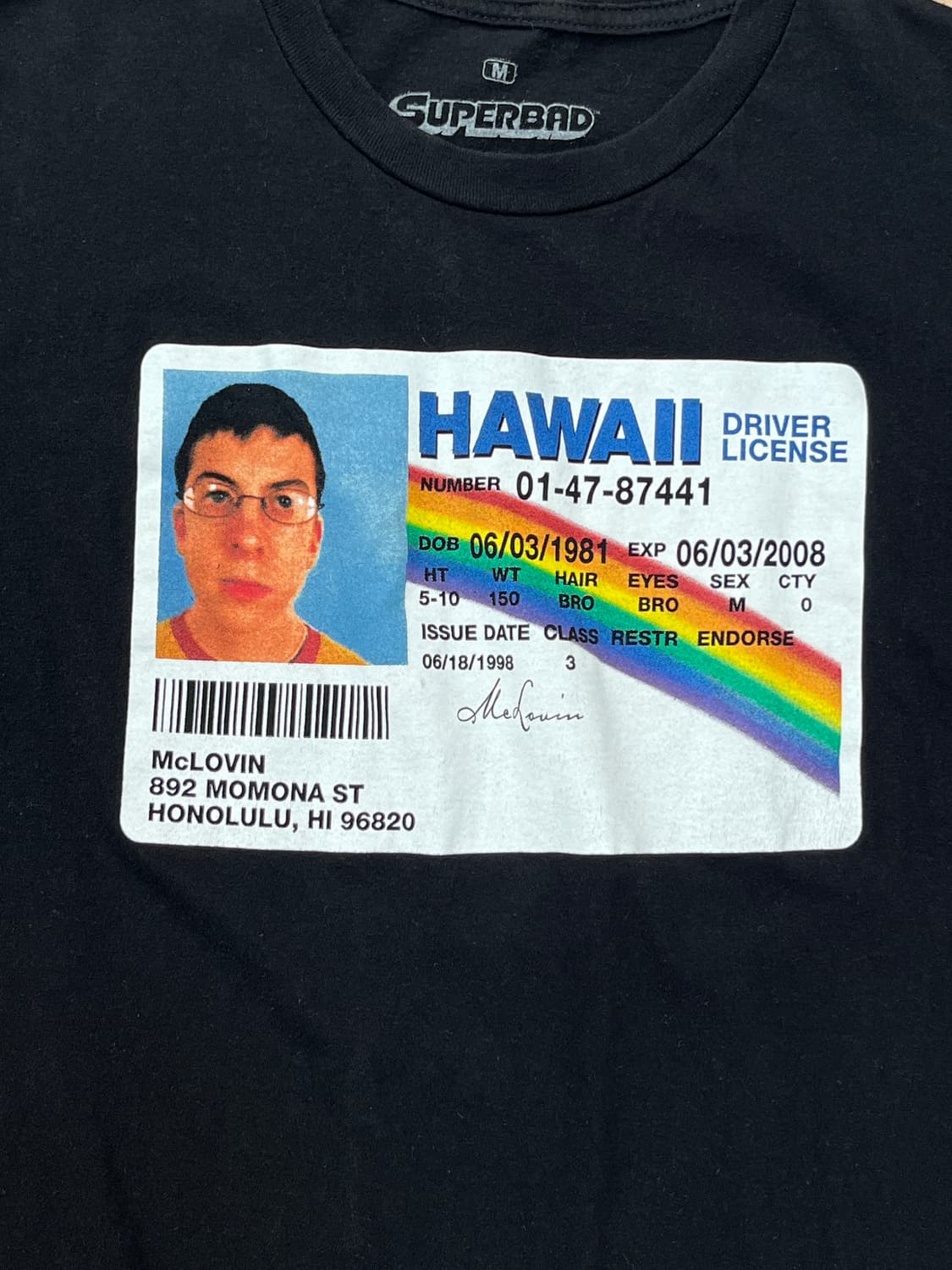 Superbad 2007 McLOVIN 슈퍼배드 맥러빈 라이센스 티셔츠 상품이미지1