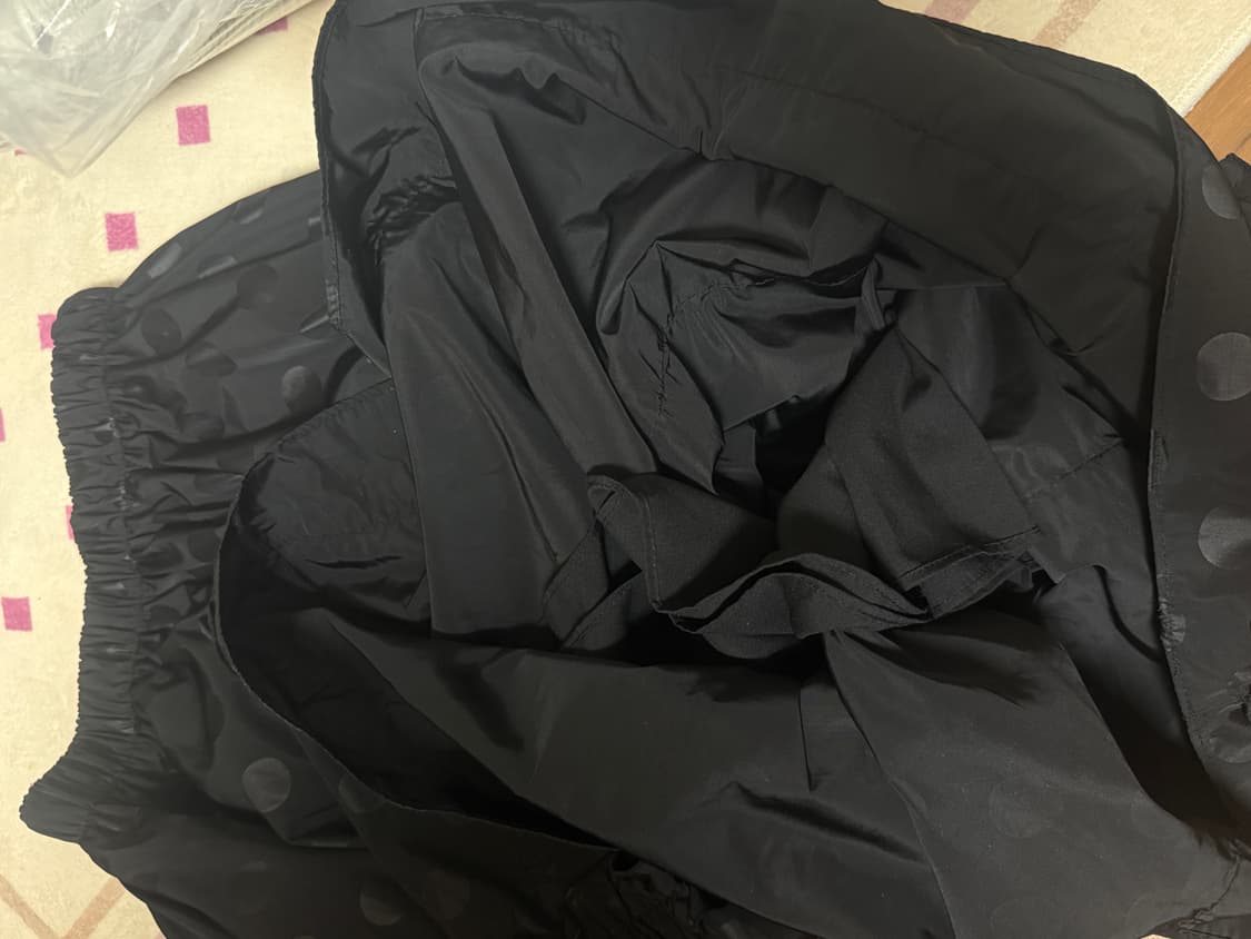 쿠키시 도트 프릴 캉캉 롱 스커트 상품이미지4