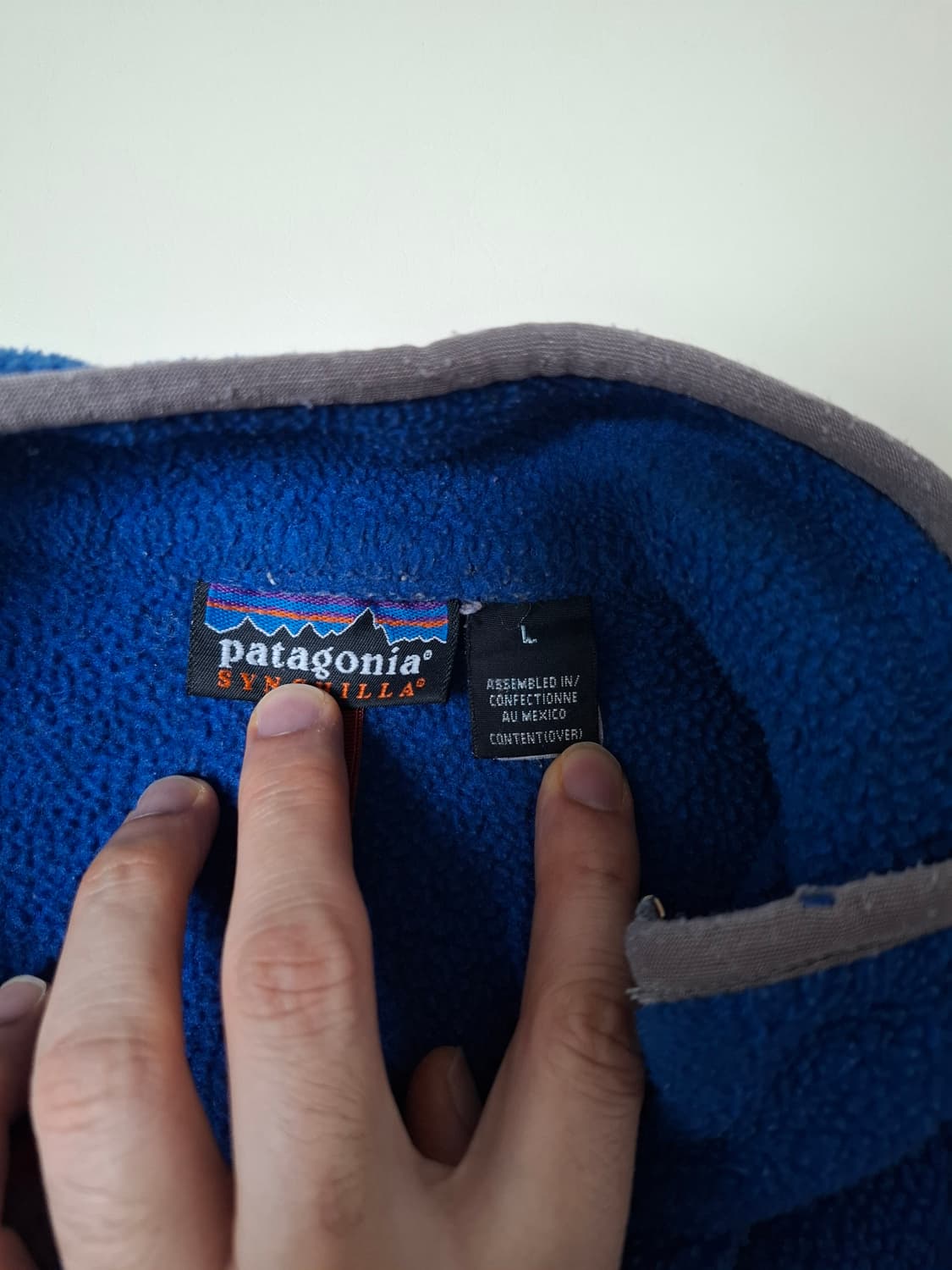 L 파타고니아 00s 신칠라 마수피얼 블루 플리스 풀오버 상품이미지3