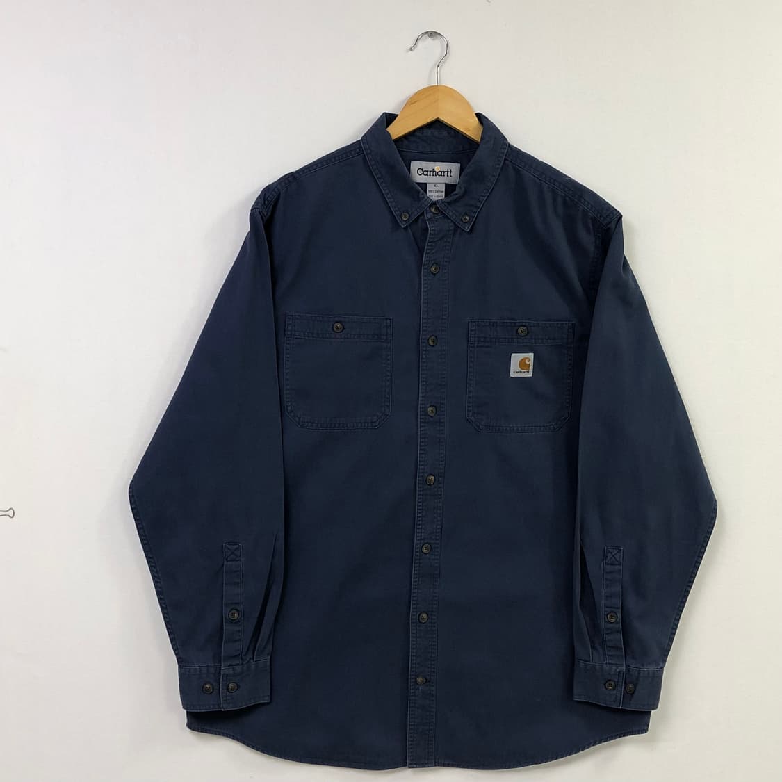 Xxl 칼하트 네이비 워크 셔츠 상품이미지2