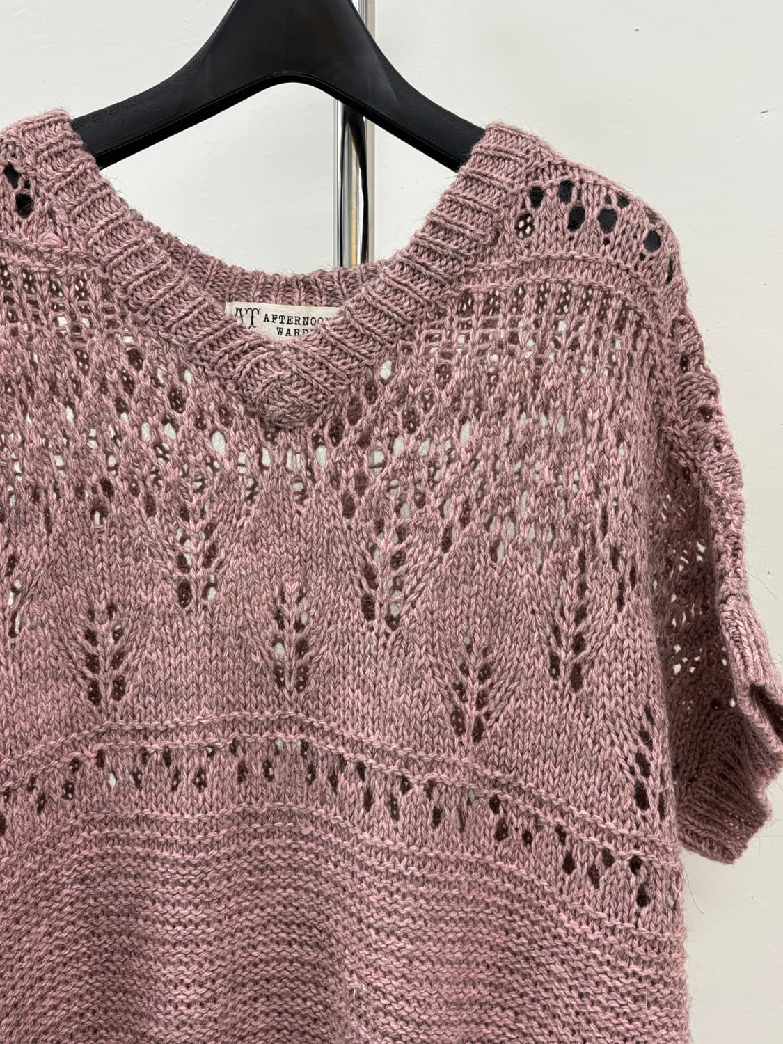 빈티지 핑크 니트 원피스 상품이미지6