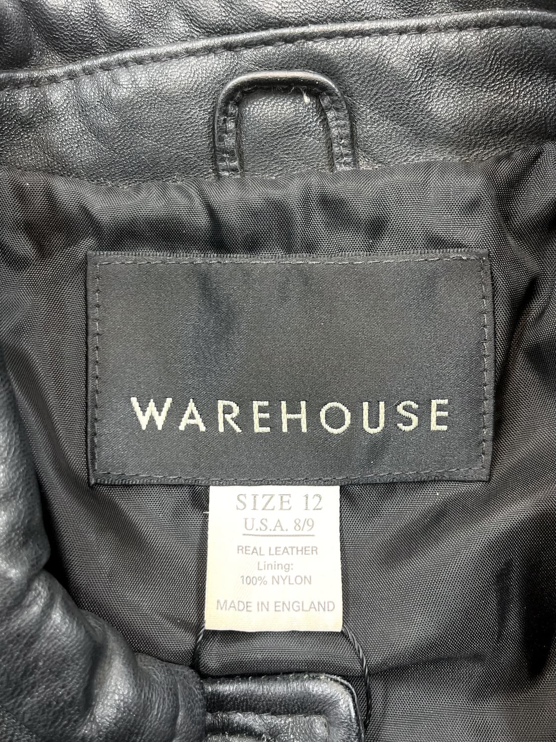 웨어하우스 잉글랜드 벨티드 레더 자켓 상품이미지5