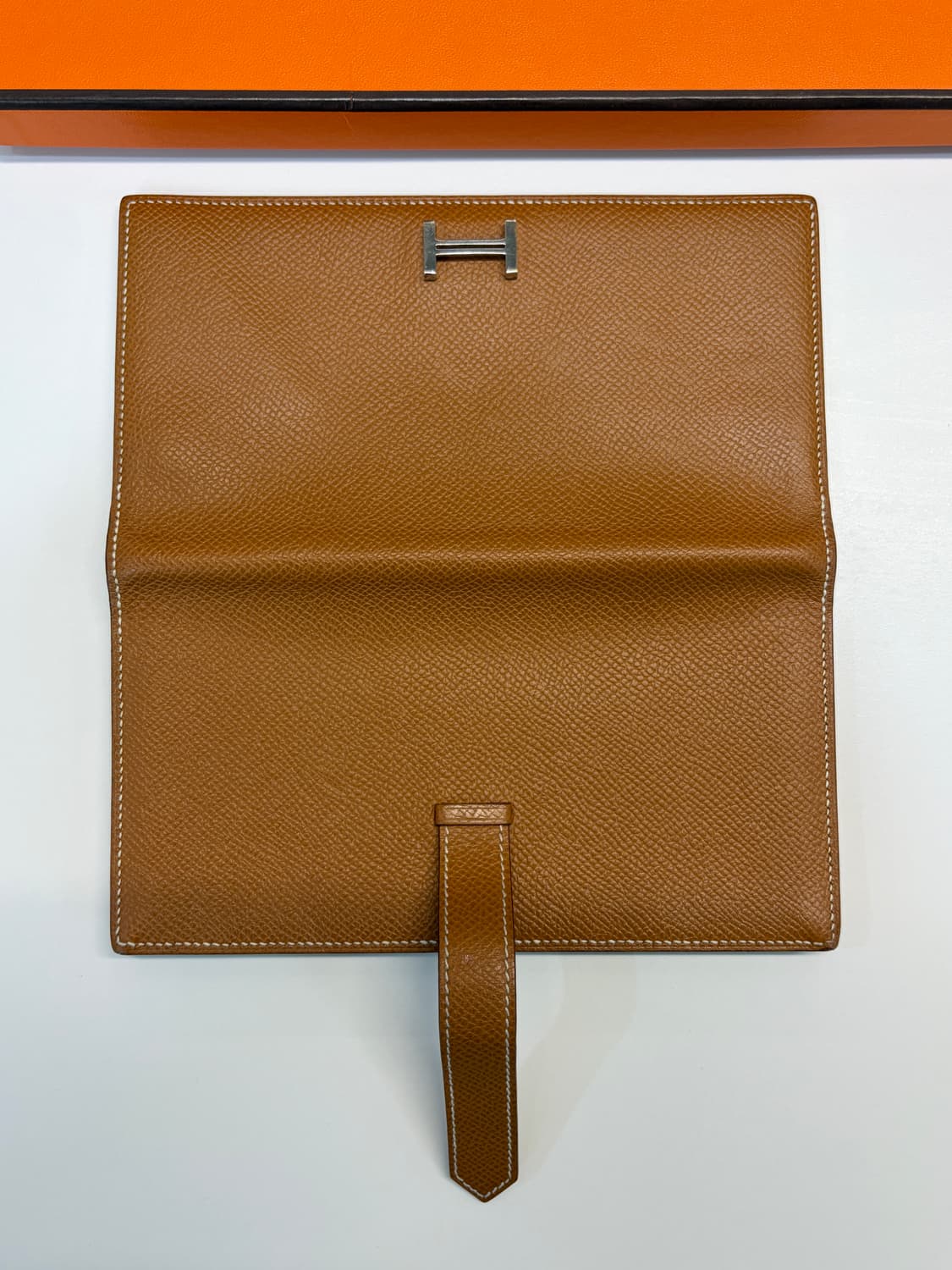 에르메스 베안 장지갑 골드 은장 상품이미지9