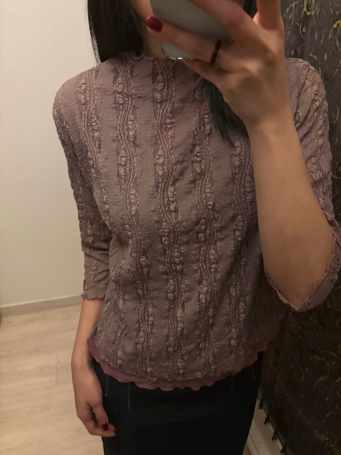 JPN Vintage 페어리 오리엔탈 5부 레이스티 상품이미지2