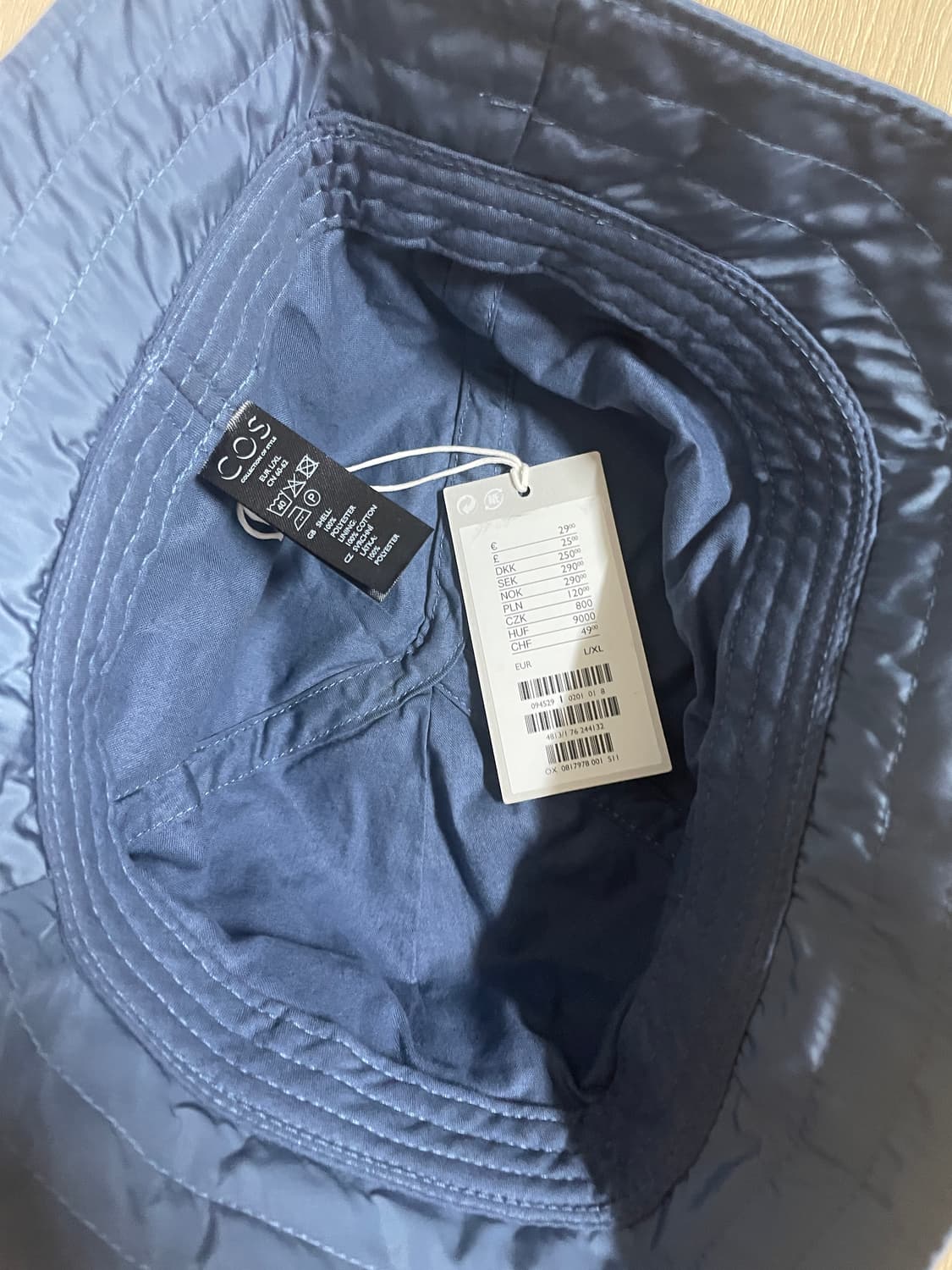 코스 메탈릭 버킷햇 스카이블루 L/XL 상품이미지3