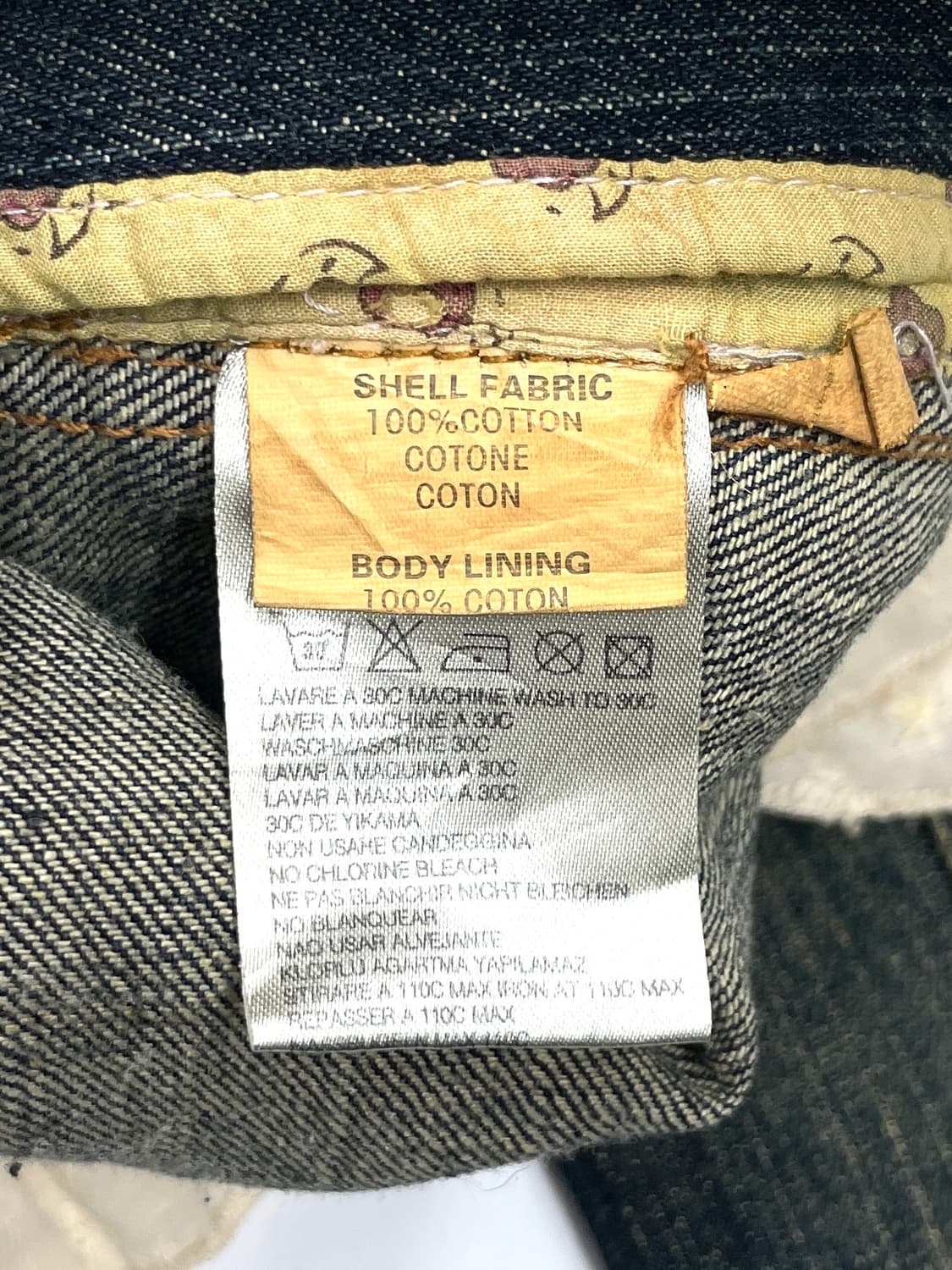 Y2k diesel denim ruffle jacket 상품이미지5