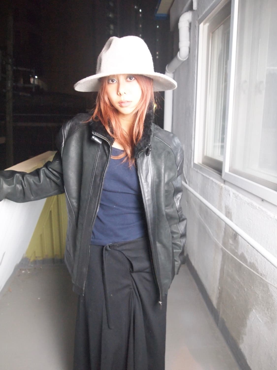 지오지아 퍼 트리밍 가죽자켓 상품이미지2