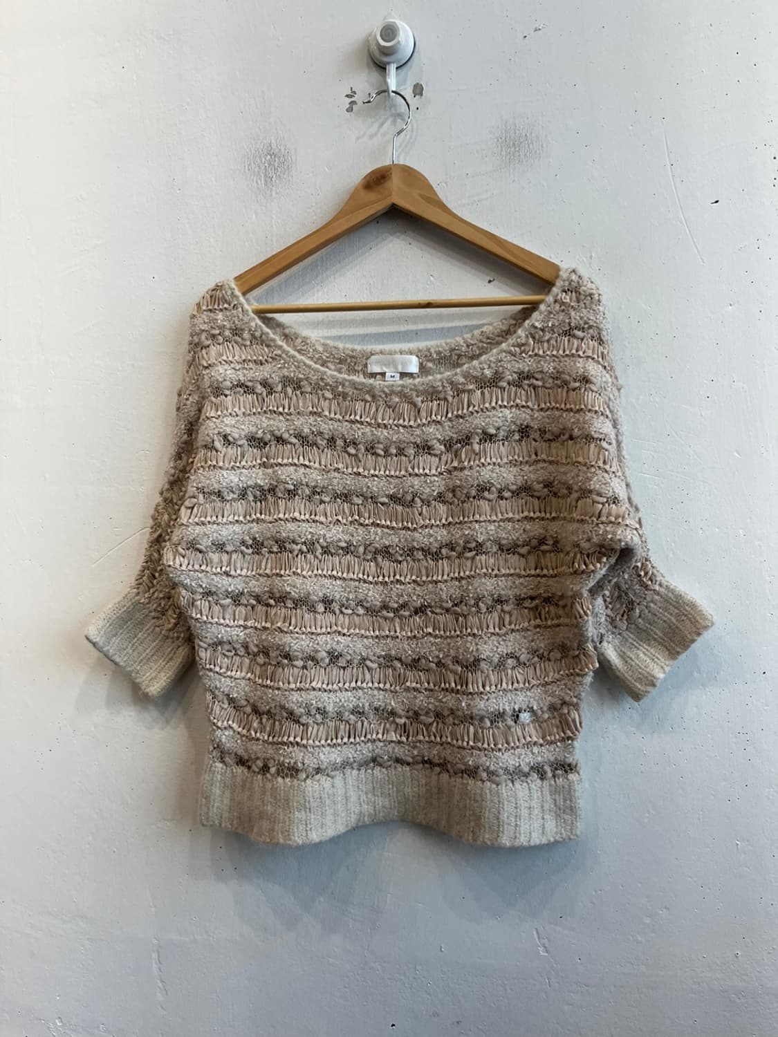 질스튜어트 크로쉐 모헤어 하프 니트 상품이미지1